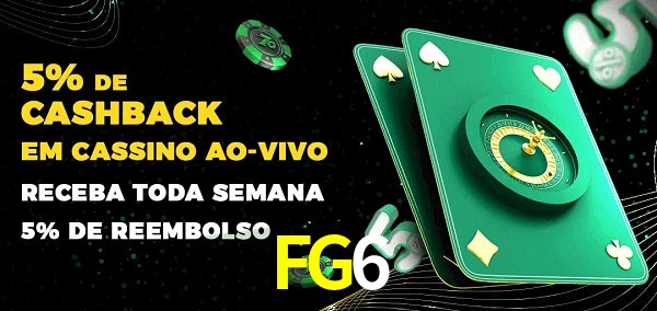 Promoções do cassino ao Vivo FG6